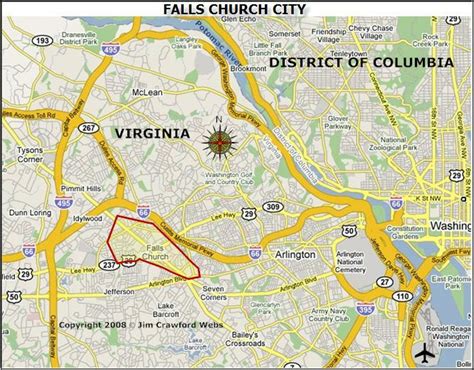 Falls Church Virginia Map Falls Church Virginia Great Place To Live