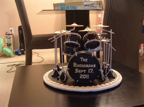 Drum Set — Grooms Cakes Drum Birthday Cakes Drum Cake Music Cakes