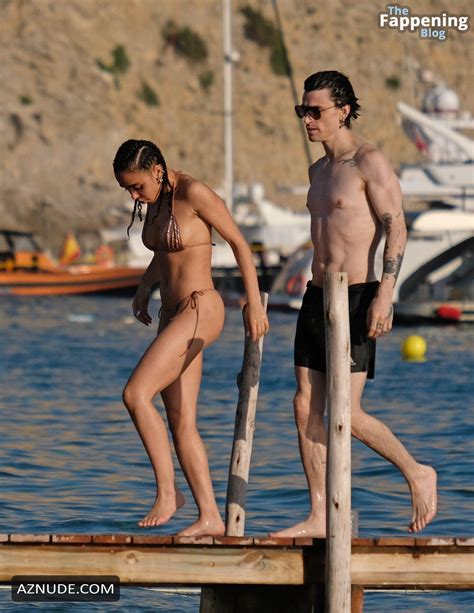 Fka Twigs And Jordan Hemingway S Sexy Beach Day In Ibiza Aznude