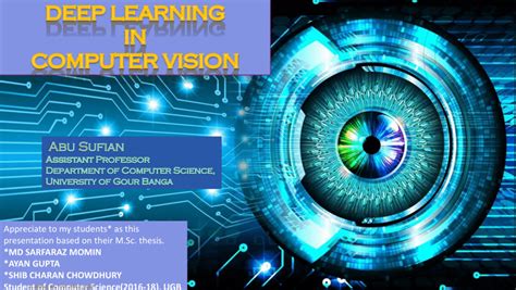 Pdf Introduction To Deep Learning In Computer Vision