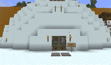 This minecraft igloo will look great in all of you. Arena Igloo Minecraft Project