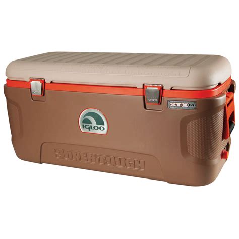 Igloo Super Tough Stx 120 Quart Brown Cooler Shop Coolers And Ice Packs