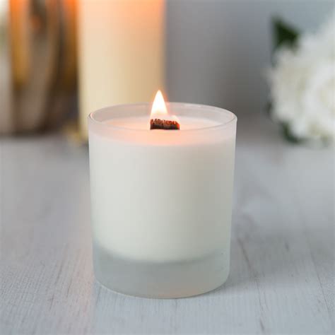 While there are many benefits candles should never be near anything flammable, and once burning they should never be moved. Floryn Decor Premium Frosted Glass WoodWick Candle