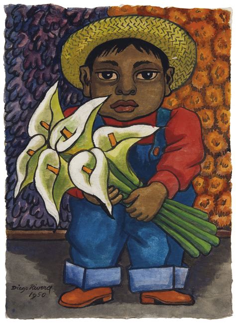 Diego Rivera 1886 1957 Niño Con Alcatraces Signed And Dated ‘diego