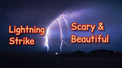 Lightning Strikescary And Beautiful Youtube