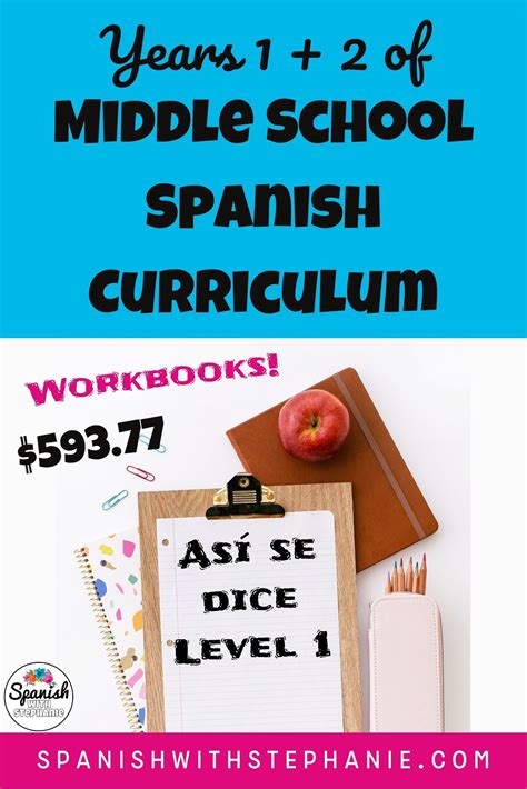 Spanish Curriculum And Lesson Plans For Middle School Spanish Así Se
