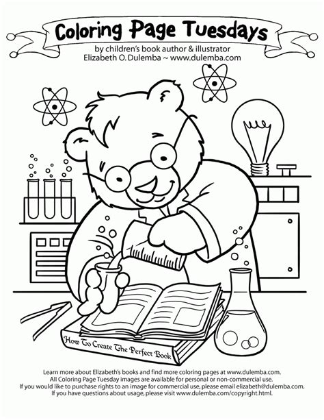 Science Coloring Sheets For Kids