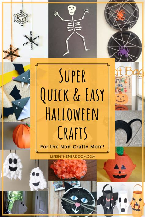 Super Quick And Easy Halloween Crafts Life In The