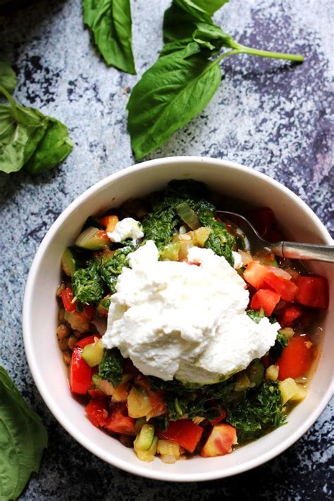 What foods go well with zucchini. Weeknight Lentil Bowls with Zucchini Ragout and Basil ...