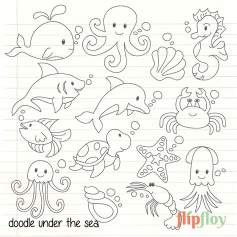 Cute Sea Animals Drawing Hudson Valley Animal