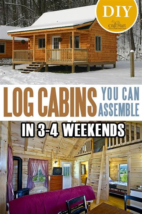 The final cost per square foot depends on what you add to your cabin. Tiny Log Cabin Kits - Easy DIY Project | Diy cabin, Cabin ...
