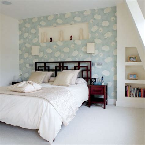 65 Bedrooms With Wallpaper Accent Walls Shelterness