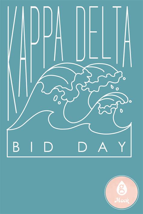 Kappa Delta Bid Day Waves Geneologie