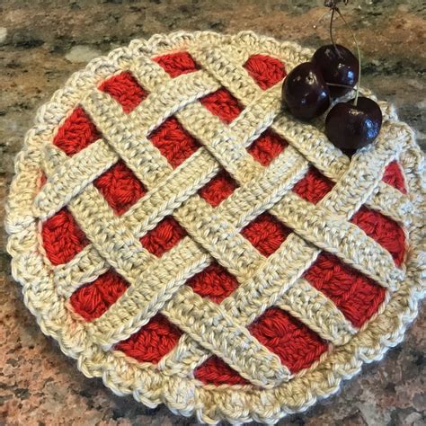 Pattern Crochet Pie Hot Pad Geek Crafty