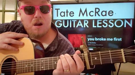 How To Play You Broke Me First Guitar Tate Mcrae Easy Guitar Tutorial