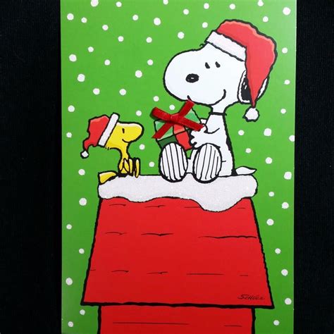 Christmas Cards Peanuts Snoopy Boxed Hallmark Woodstock Charlie Brown