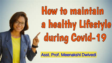 How to maintain a healthy lifestyle during Covid-19 - YouTube