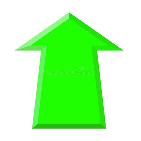 Green Up Arrow Stock Vector Illustration Of Shape High 128092000