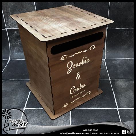 Check out our wedding mail selection for the very best in unique or custom, handmade pieces from our shops. Wedding Mail / Honeymoon Fund Boxes - Rustic Worx