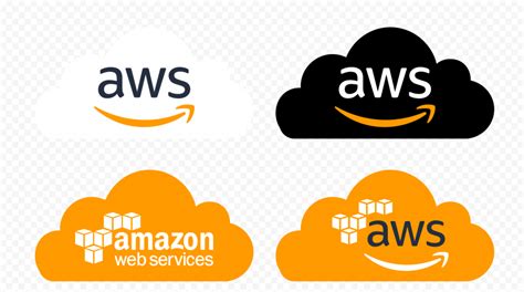 Set Of Amazon Aws Logo With Cloud Citypng