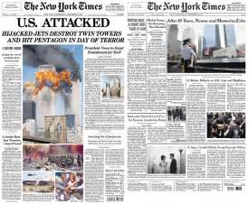 Then And Now September 11 Front Pages 911 Remembered