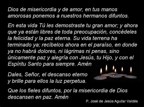 Oración Por Nuestros Fieles Difuntos 🏼 Difuntos Oraciones Rezar