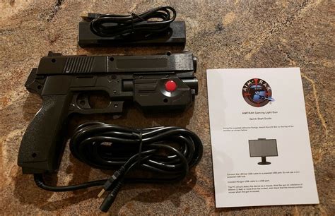 Ultimarc Aimtrak Arcade Light Gun Black Recoil And Power Supply Mame Open
