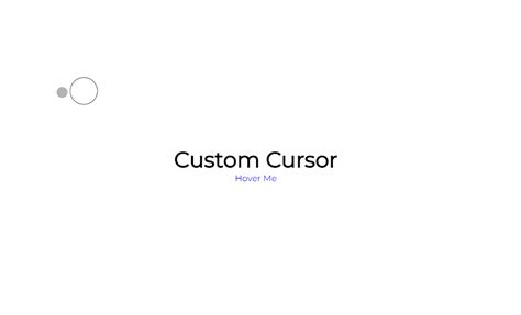 Custom Circle Cursor Using Css And Javascript Source Code