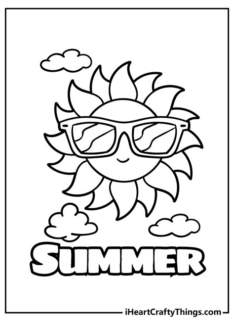 Summer Themed Coloring Pages
