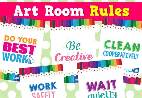 Art Room Rules Teacher Resources And Classroom Games Teach This