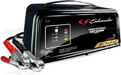 It'll come in handy during times when your car battery depletes, and you need to charge it. Schumacher SC1361 12V Fully Automatic Battery Charger and ...