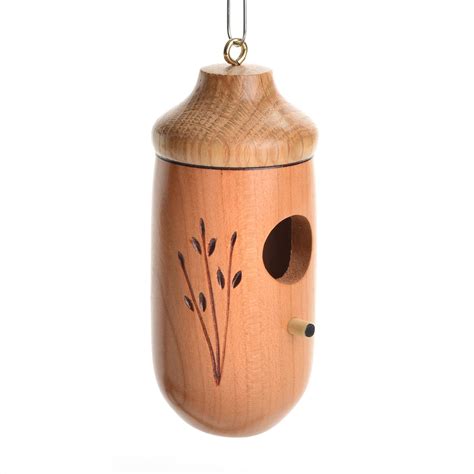Wood Turned Hummingbird House Southern Highland Craft Guild