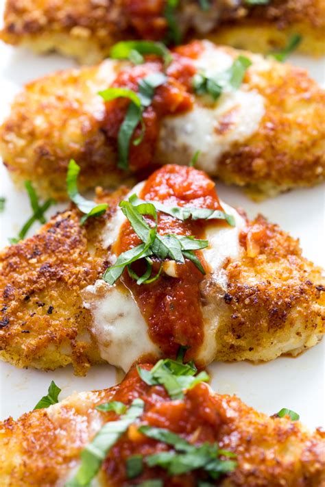 Chicken Parmesan Recipe Easy Its Baked Instead Of Fried And It Is