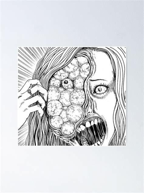Junji Ito Eyes Poster For Sale By Weloveanime Redbubble