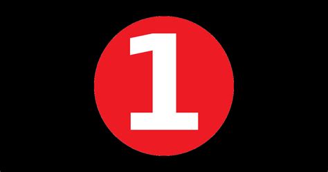 Number 1 Big Red Dot Letters And Numbers Red Sticker Teepublic