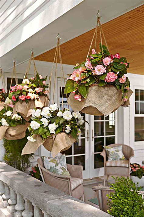 How To Make A Burlap Hanging Basket Better Homes And Gardens