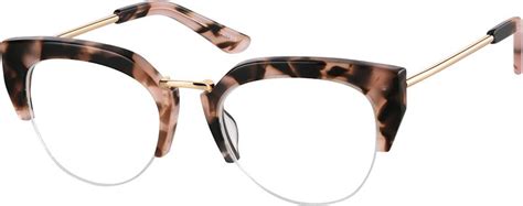 pink tortoiseshell browline glasses 7821819 zenni optical eyeglasses browline glasses