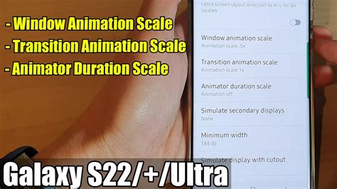 Galaxy S22s22ultra Differences Between Window And Transition