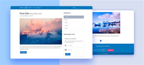Free Bootstrap 4 Templates Stunning Responsive Material Design