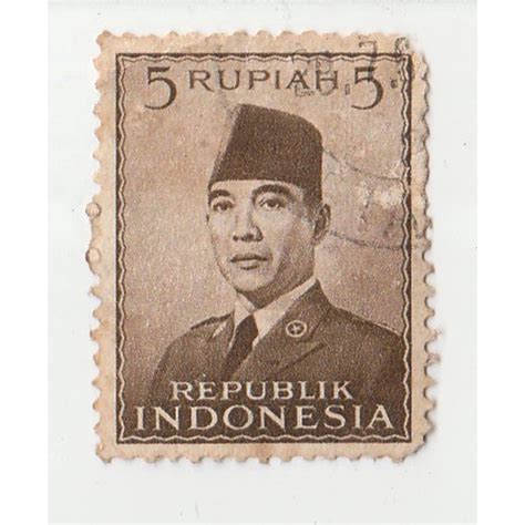 Jual Perangko Sukarno 5 Rupiah Shopee Indonesia