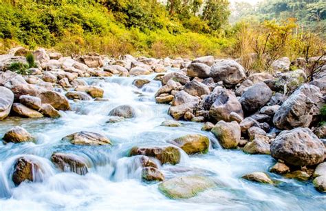 River Flowing Through Rocks Stock Image Image Of Environment Mrinal