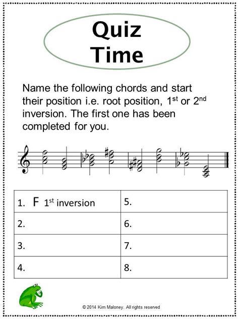 Music Theory Triads And Inversions Teaching Slides And Student