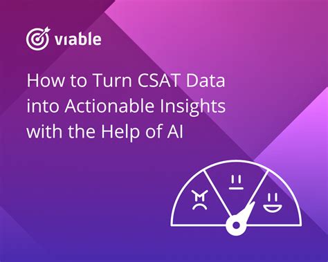 How To Turn Csat Data Into Actionable Insights With The Help Of Ai Viable