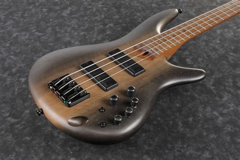 Ibanez SR500E SBD 4 String Bass Guitar In Surreal Black Dual Fade