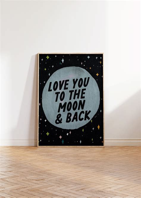 Love You To The Moon And Back Moon Nursery Decor Moon Etsy