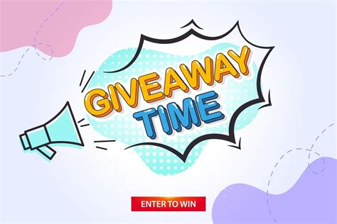 Giveaway Time Template Design 2331839 Vector Art At Vecteezy