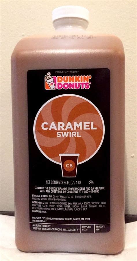 How do i filter the result of dunkin caramel iced coffee recipe on couponxoo? Dunkin Donuts Caramel Swirl No Pump See Description First ...