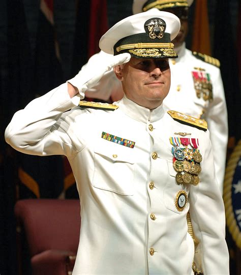 Us Navy Usn Rear Admiral Radm Jeffrey L Fowler Salutes The Troops