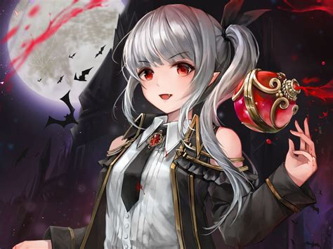 Hd anime backgrounds from anime that i enjoy or just general wallpapers. Download 1600x1200 wallpaper white hair, anime girl ...
