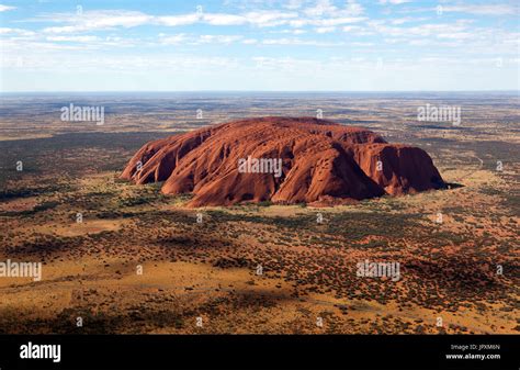 Aerial View Of Uluru Ayers Rock Uluṟukata Tjuṯa National Park